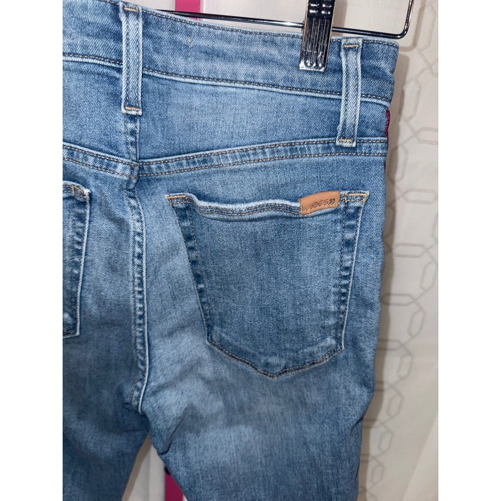 Joes Jeans The Charlie High Rise Skinny Ankle Velvet Side Stripe Blue Denim 25 - Picture 5 of 11